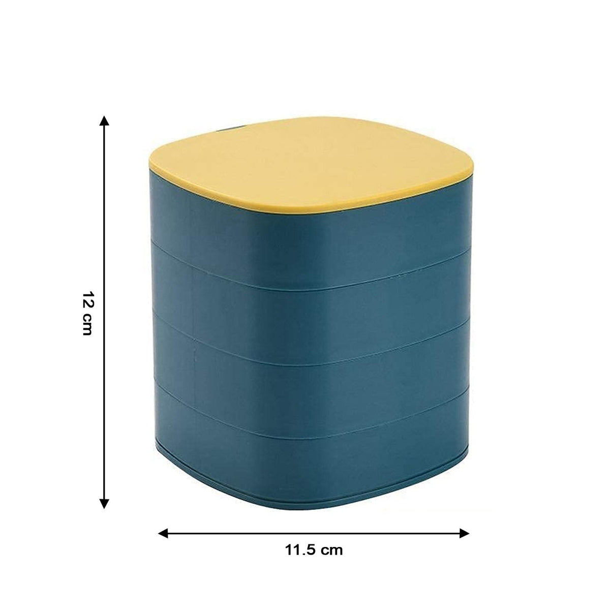 Rotating jewellery box size: 11.5 x 12 cm